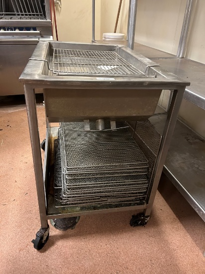 Donut Glazing Table W/ Wire Racks