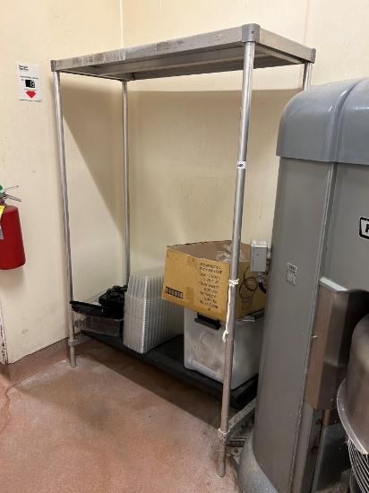 4ft Cooler Rack W/ Assorted Smallware