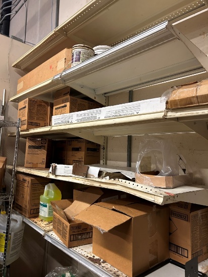 Group Of Wall Shelving And Contents