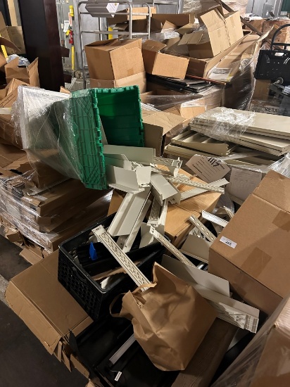 10 Pallets Of Misc Merchandising Items And Shelving