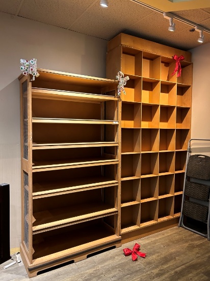 Floral Shelving Unit And Cubby Style Unit