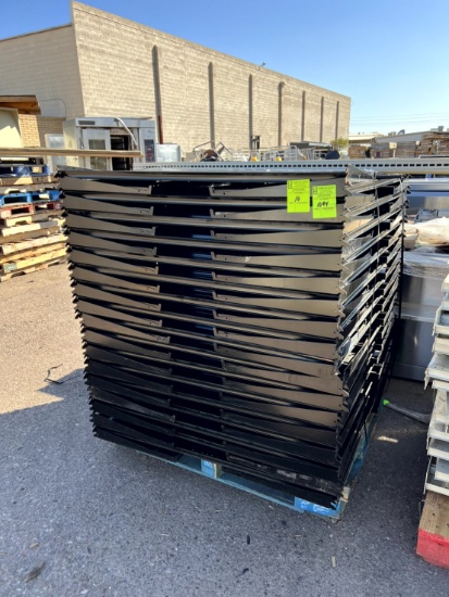 Pallet of Black Lozier Shelves