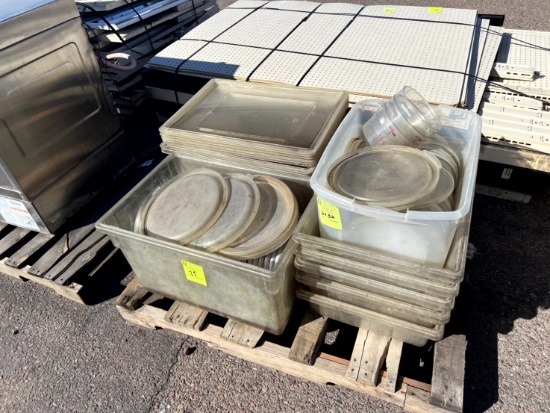 Pallet of Trays and Containers