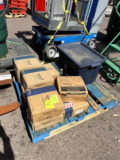Pallet of Vinyl Tile and Misc. Items