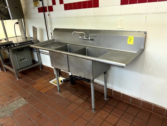 Two Compartment Stainless Sink