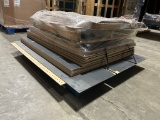 Pallet Of Lozier 48in x 26in Tempered Glass Door Kit And Assorted Backboard