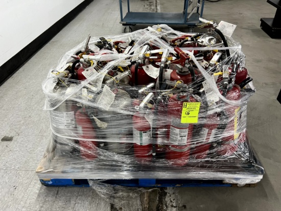 Pallet of Fire Extinguishers