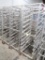 aluminum sheet pan racks w/ angled shelves, on casters