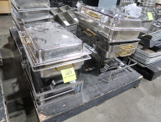 pallet of chafing dishes