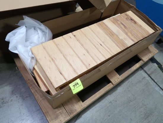 box of decorative wood panels