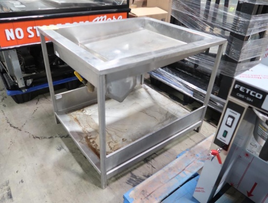 stainless donut glazing table, base only