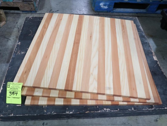 3) wood panels