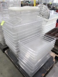 pallet of misc- plastic containers, etc