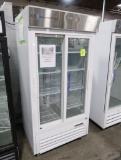American BioTech Supply sliding glass door refrigerator