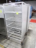 aluminum tub/tray rack w/ 3) sides