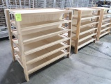 2-sided wooden merchandisers, unfinished