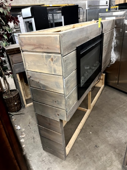 Double Side Electric Fireplace