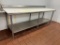 8ft Polytop Table W/ Backsplash