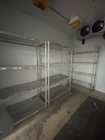 4ft Metro Rack And (3) 4ft Aluminum Cooler Racks