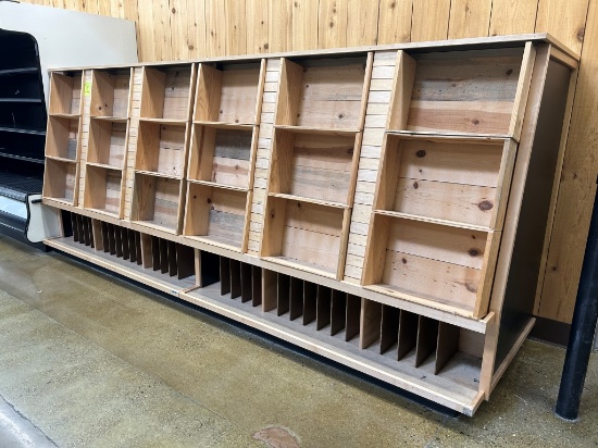75in Wooden Wine Merchandisers