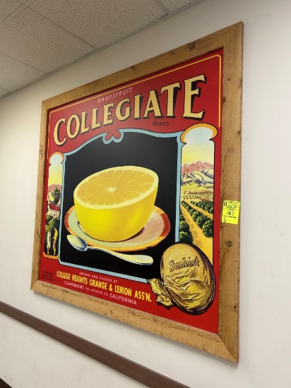 Assorted Wood-Framed Farm Art