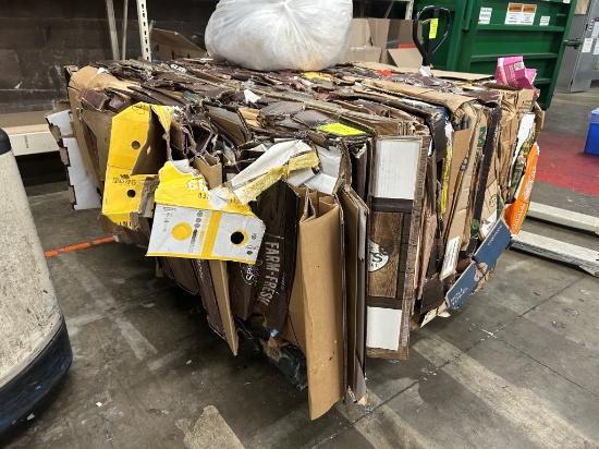 Pallet Of Baled Cardboard