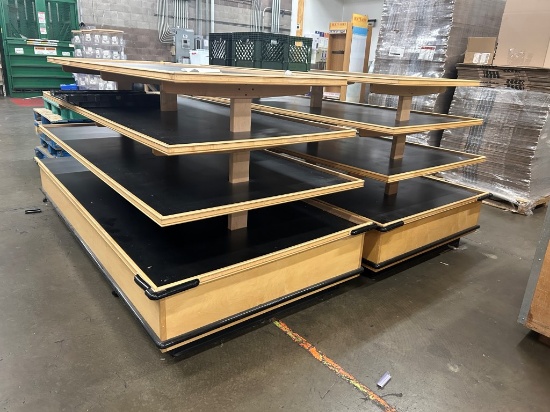 Four Tier Merchandising Tables