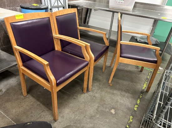 Padded Wooden Chairs