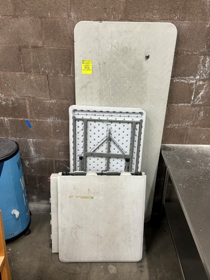 Assorted Folding Tables