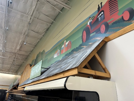 All Wood-Framed Tin Topped Faux Barn Roofs Over Cases