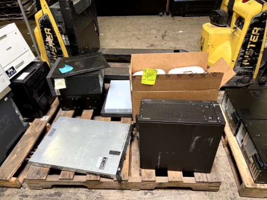 Pallet of Servers, Desktops and Access Points