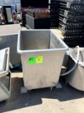 Stainless Bin on Casters