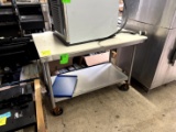 Poly Top Table On Casters