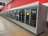 72ft Run Of Kysor Warren Multideck Cases W/ Med Temp Doors
