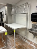 4ft Polytop Table W/ Overshelf