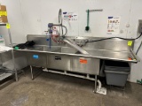 Stainless Steel Three Compartment Sink W/ Sprayer