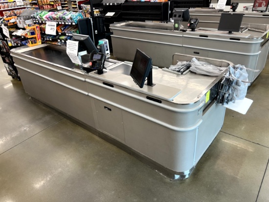 Unmarked Single Belt Checklane (No POS)