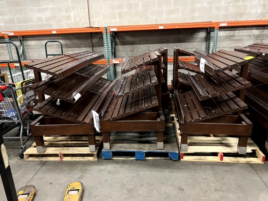 Six Pallets of Wood Displays