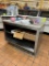 4ft Stainless Steel Table W/ Backsplash And Storage