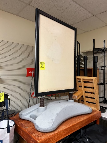 Sign Frame W/ Weighted Base