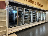 20ft Run Of 2000 Kysor Warren Multideck Case W/ Med Temp Doors
