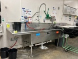 Stainless Steel Three Compartment Sink W/ Sprayer
