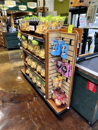 Wood Checklane Merchandiser