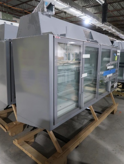 AHT cabinet freezer, made to go above portable freezers, self-contained