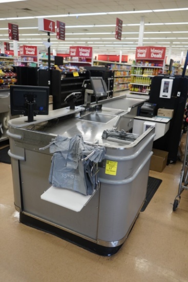 Unmarked Single Belt Checkstand (NO Point Of Sales)
