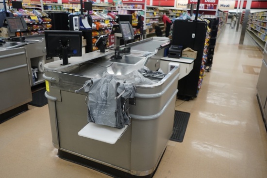 Unmarked Single Belt Checkstand (NO Point Of Sales)