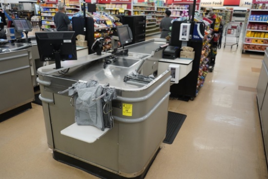 Unmarked Single Belt Checkstand (NO Point Of Sales)