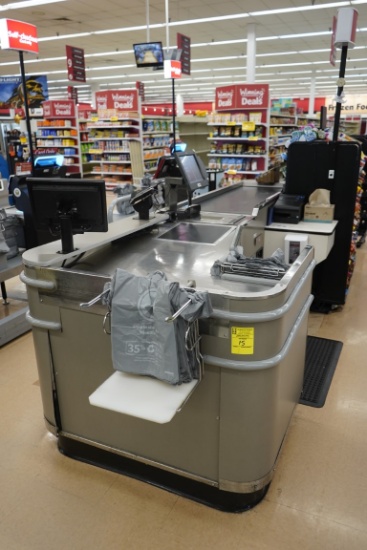 Unmarked Single Belt Checkstand (NO Point Of Sales)