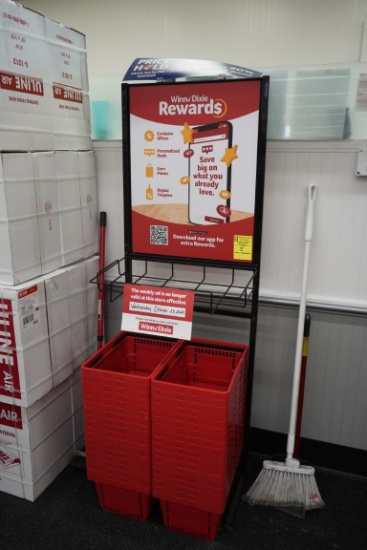 Sign Frame For 22in x 28in Posters W/ Shopping Baskets