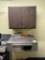 Stainless Receiving Desk And Wooden Cabinet